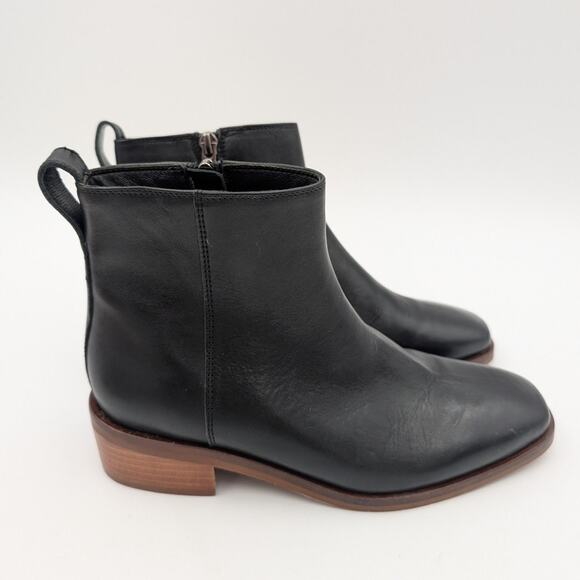 Aquatalia Fuoco Weatherproof Ankle Boots Women's Leather Black Size US6 - Picture 3 of 11